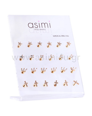 Gold Plated Surgical Steel 316L Tragus