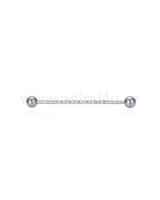 Industrial 1.6x38x5/5mm With Zircon Surgical Steel 316L