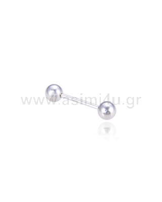 1.0mm Micro Barbell with Balls Surgical Steel 316L